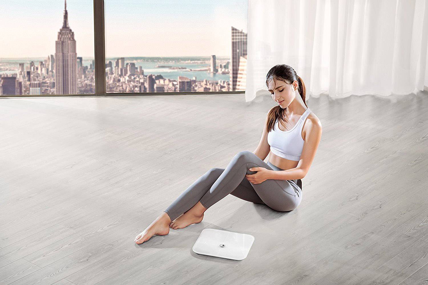 HUAWEI AH100 Körperanalysewaage Wägebereich (max.)=150 kg Weiß Mit Bluetooth