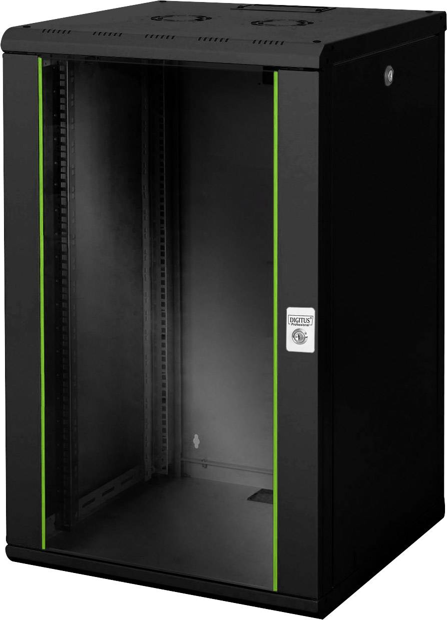 Digitus DN-19 20U-6/6-SW 19 Zoll Wandgehäuse (B x H x T) 600 x 998 x 600mm 20 HE Schwarz, Schwarz (RAL 9005)
