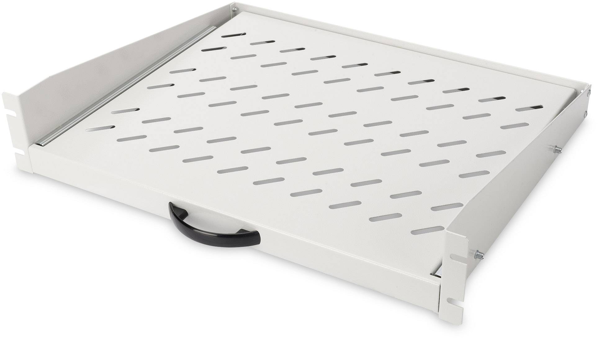 Digitus DN-19-TRAY-2-450 19 Zoll Netzwerkschrank-Geräteboden 2 HE Geeignet für Schranktiefe: ab 450 mm Grau, Lichtgrau (RAL 7035)