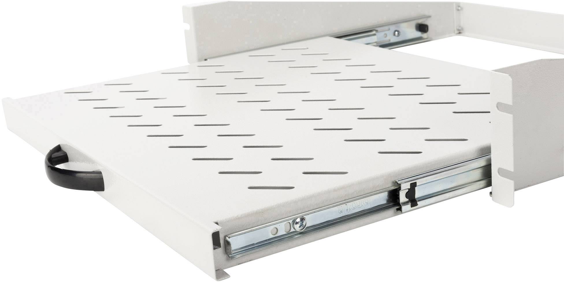 Digitus DN-19-TRAY-2-450 19 Zoll Netzwerkschrank-Geräteboden 2 HE Geeignet für Schranktiefe: ab 450 mm Grau, Lichtgrau (RAL 7035)