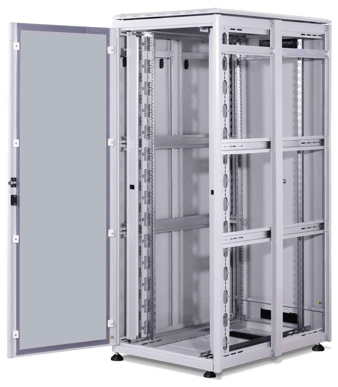 Digitus DN-19 42U-8/12-1 19 Zoll Netzwerkschrank (B x H x T) 800 x 2053 x 1200mm 42 HE Grau, Lichtgrau (RAL 7035)