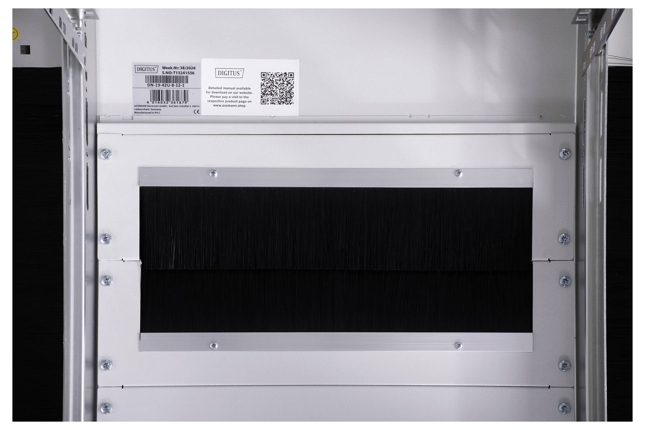 Digitus DN-19 42U-8/12-1 19 Zoll Netzwerkschrank (B x H x T) 800 x 2053 x 1200mm 42 HE Grau, Lichtgrau (RAL 7035)