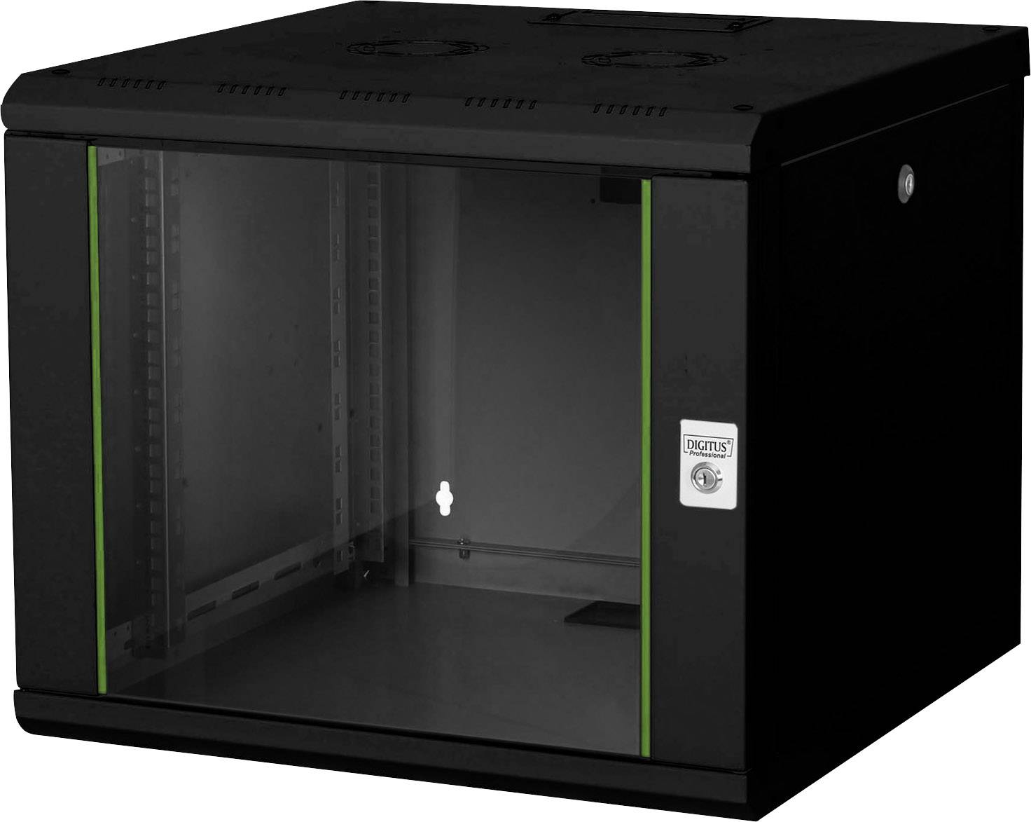 Digitus DN-19 09U-6/6-SW 19 Zoll Wandgehäuse (B x H x T) 600 x 509 x 600mm 9 HE Schwarz, Schwarz (RAL 9005)