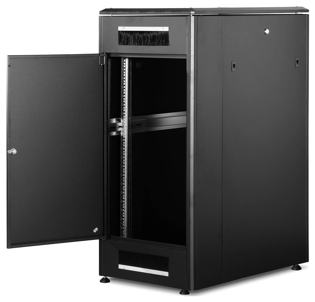 Digitus DN-19 26U-6/10-B-1 19 Zoll Netzwerkschrank (B x H x T) 600 x 1342 x 1000 mm 26 HE Schwarz, Schwarz (RAL 9005)