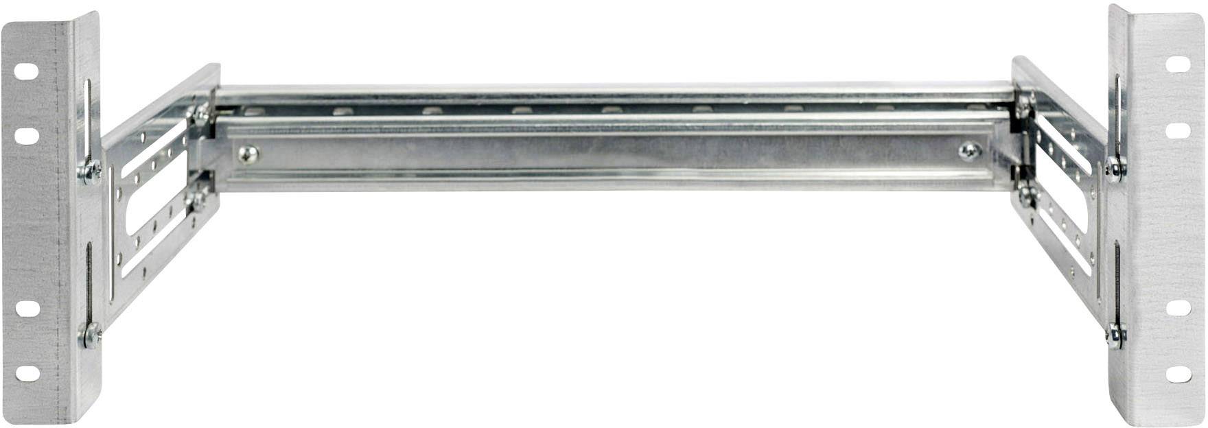 Digitus DN-19-DIN-4U Montagezubehör Schraubbefestigung, Front, Frontbefestigung, Gehäuse, Hutschiene Unbestückt Silber, Metall