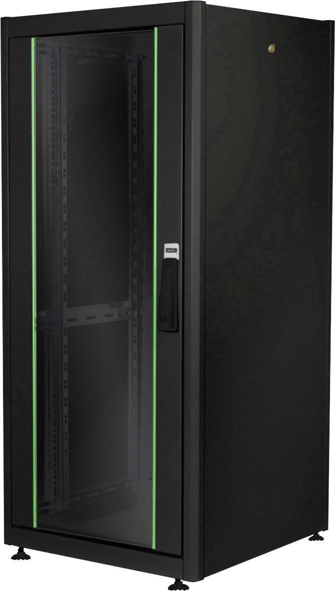 Digitus DN-19 26U-6/6-DB 19 Zoll Netzwerkschrank (B x H x T) 600 x 1330 x 600mm 26 HE Schwarz, Schwarz (RAL 9005)