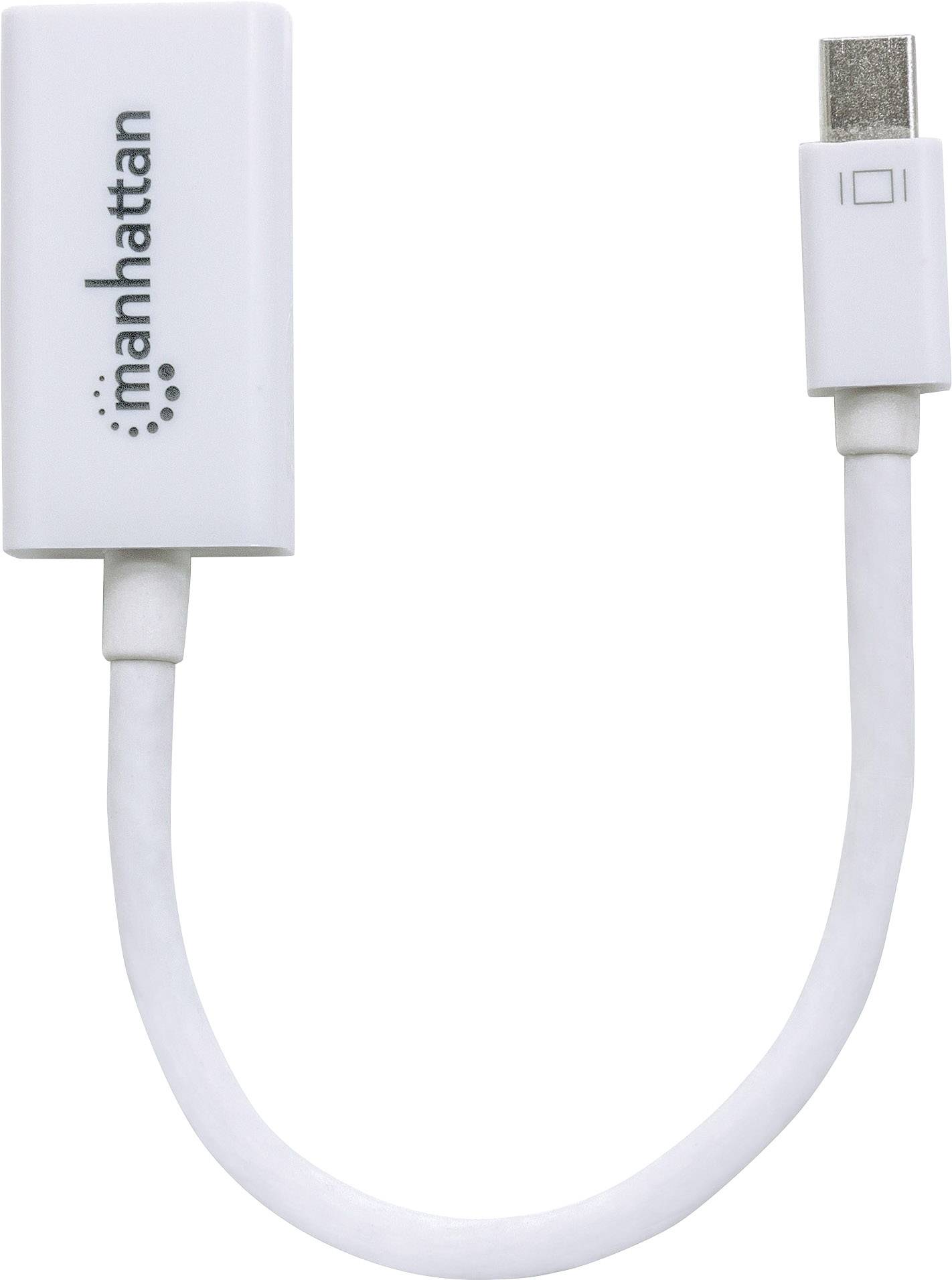 Manhattan 151399 Mini-DisplayPort Adapter [1x Mini-DisplayPort Stecker - 1x HDMI-Buchse] Weiß 12.00 cm