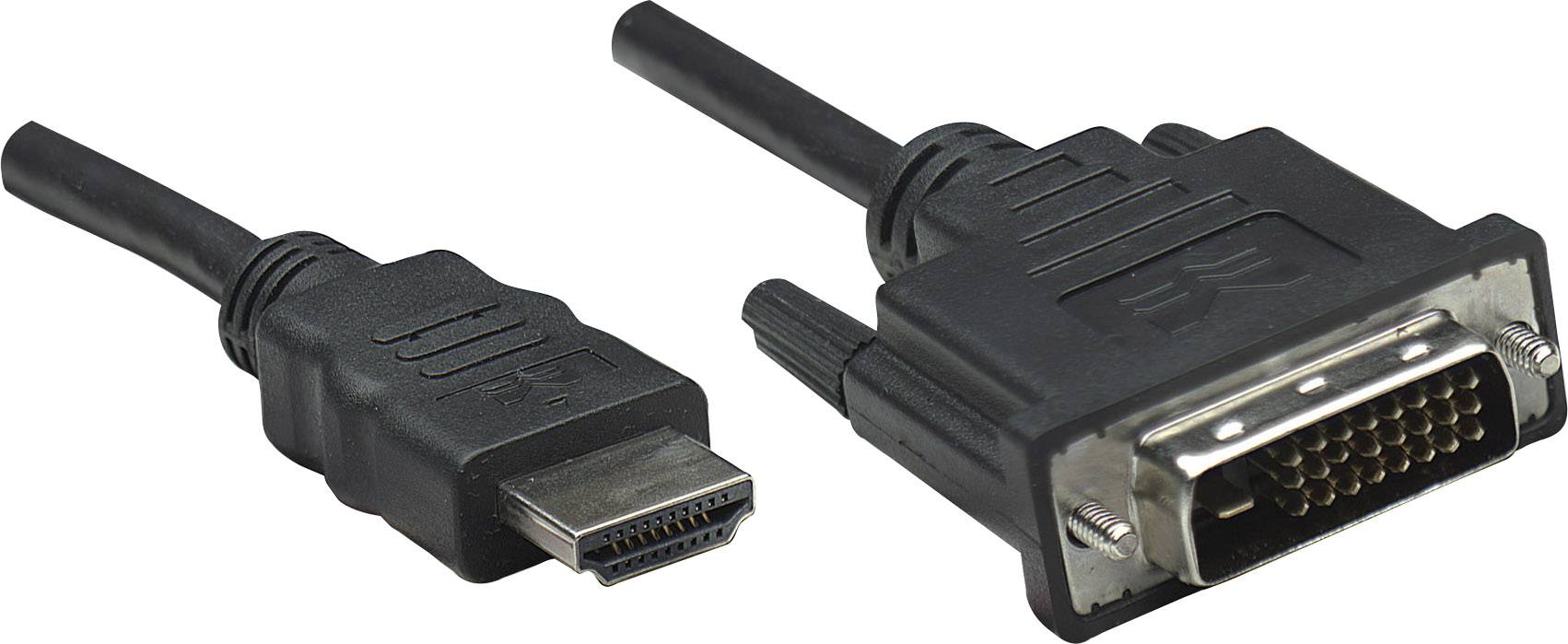 Ein HDMI-zu-DVI-Kabeladapter, der digitale Verbindungen zwischen Geräten wie Computern und Monitoren ermöglicht.