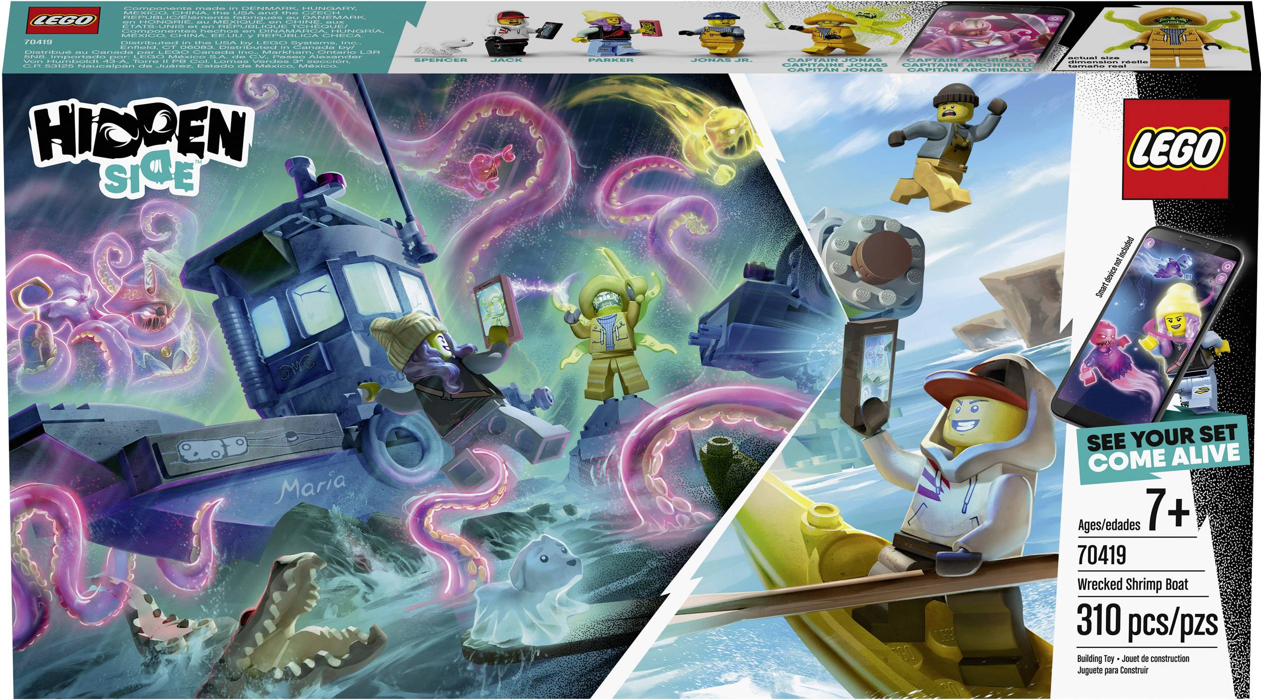 70419 LEGO® HIDDEN SIDE™ Gekenterter Garnelenkutter