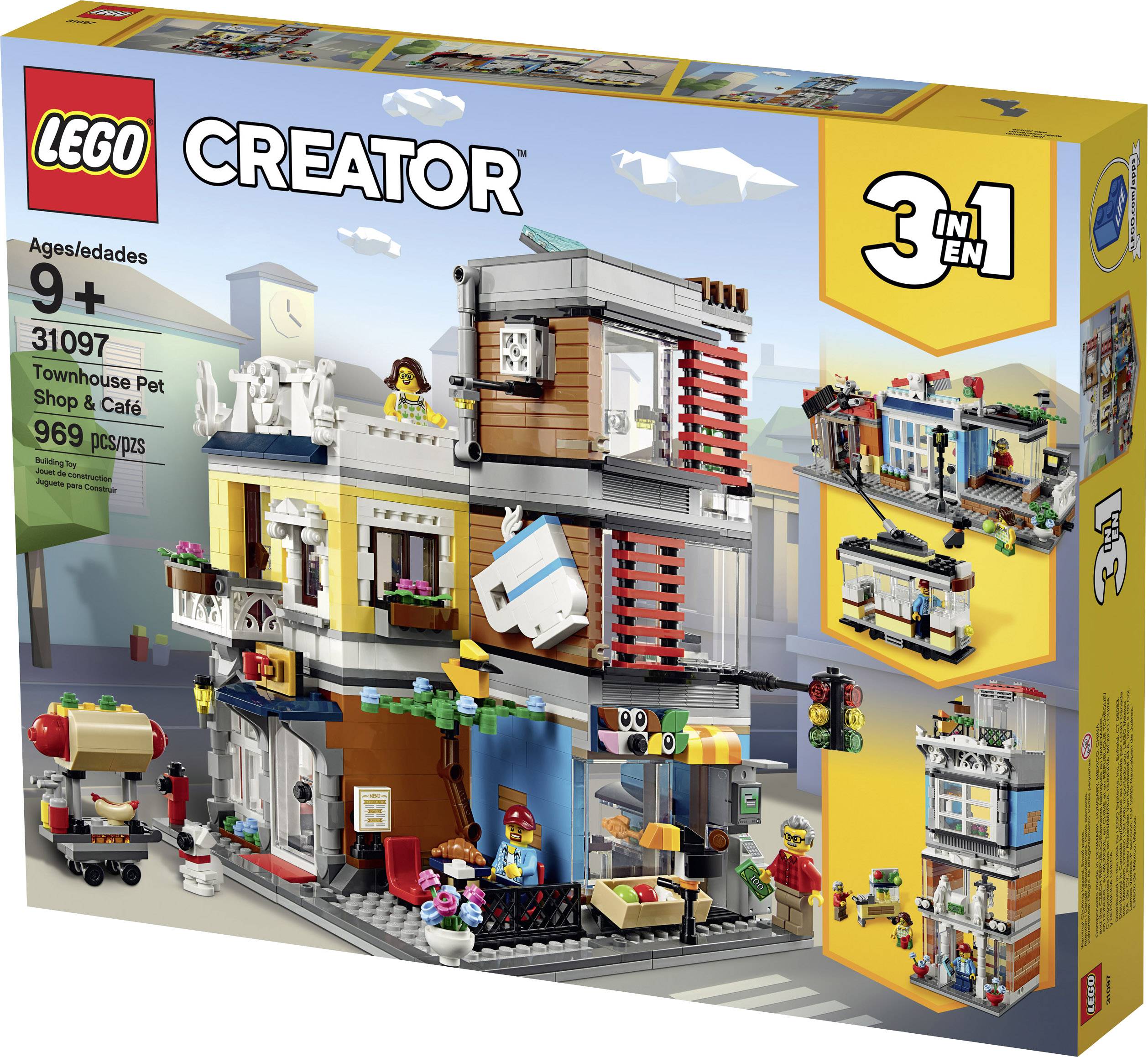 31097 LEGO® CREATOR Stadthaus mit Zoohandlung & Café