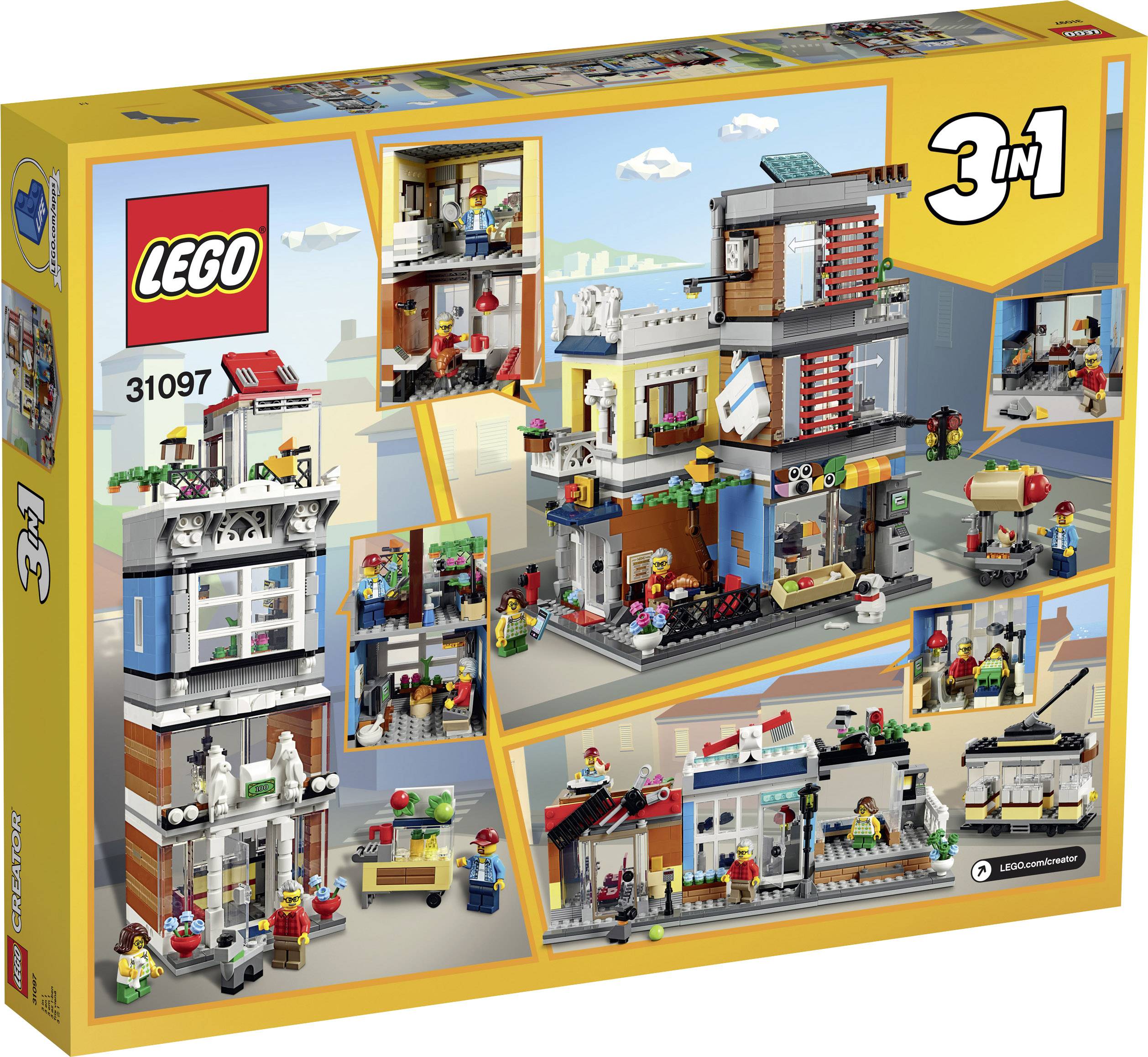 31097 LEGO® CREATOR Stadthaus mit Zoohandlung & Café