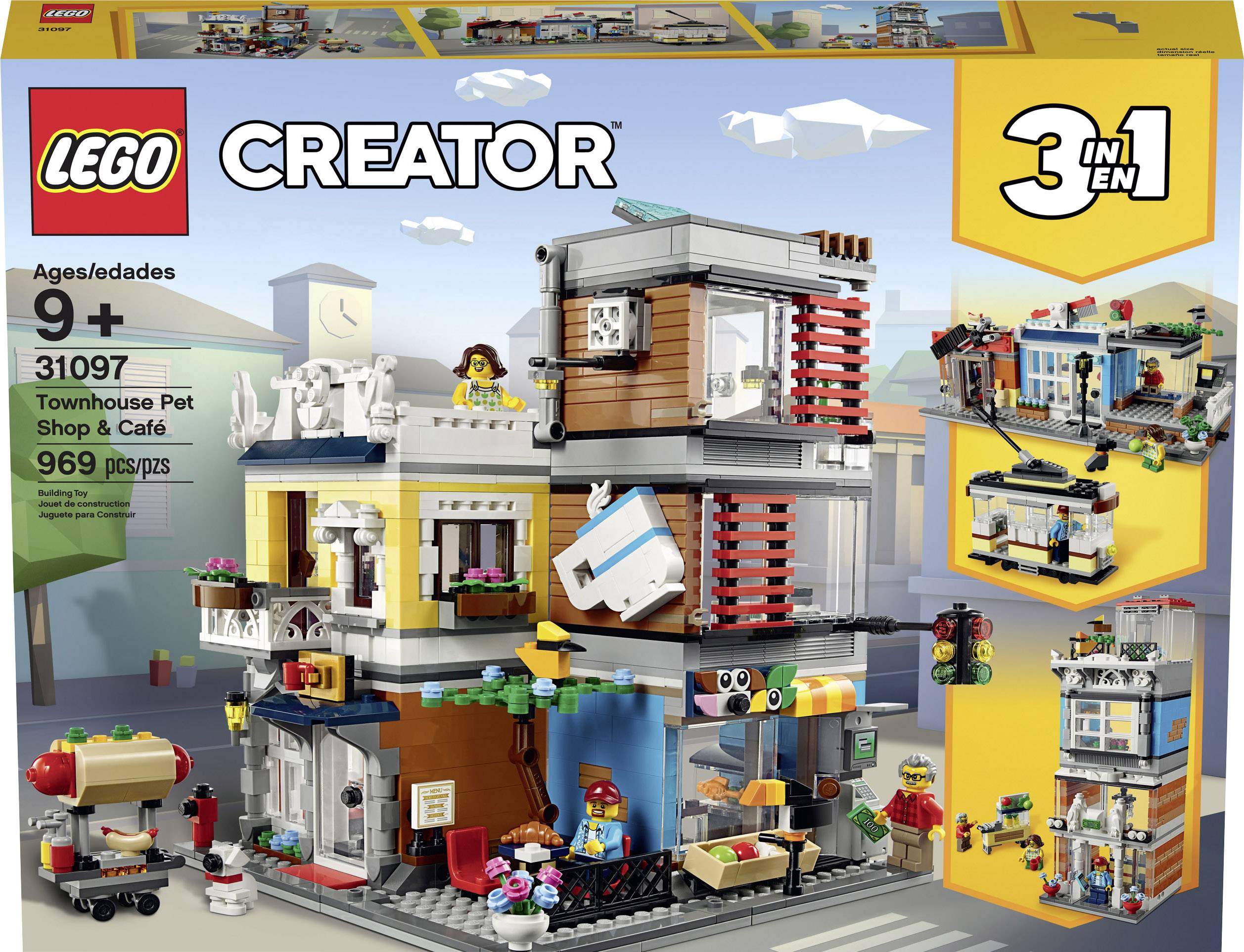 31097 LEGO® CREATOR Stadthaus mit Zoohandlung & Café