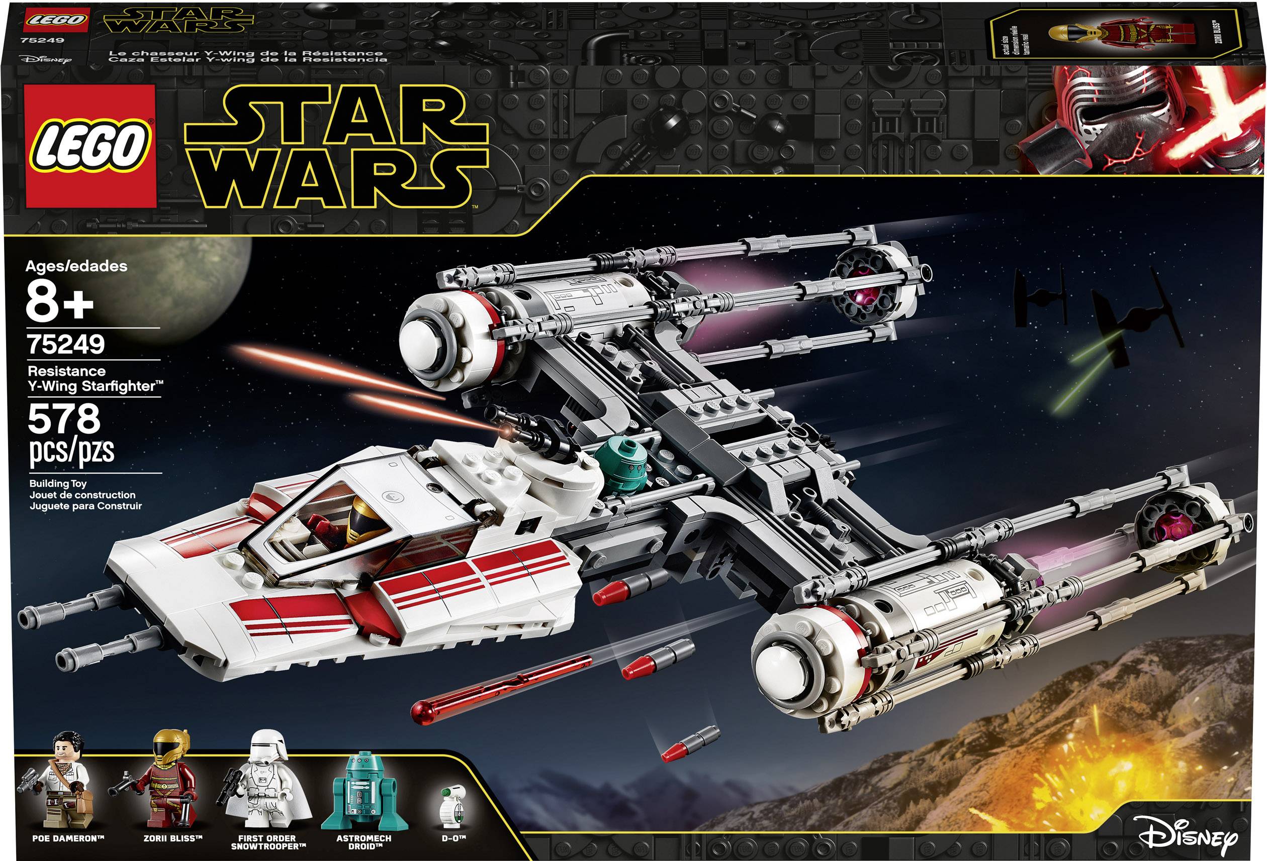 75249 LEGO® STAR WARS™ Widerstands Y-Wing Starfighter™