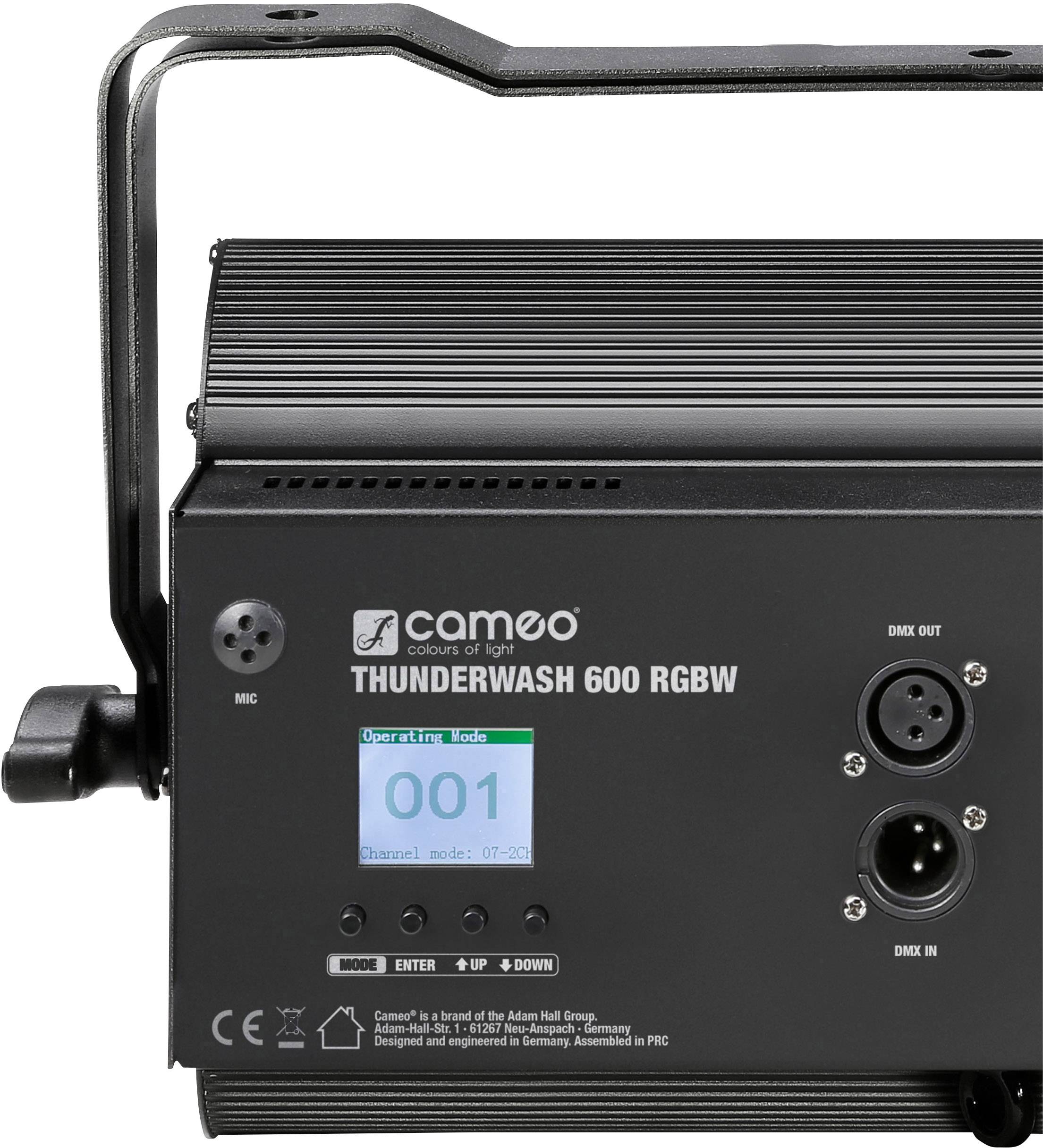 Cameo THUNDER WASH 600 RGBW Stroboskop Anzahl LEDs (Details):648 RGB