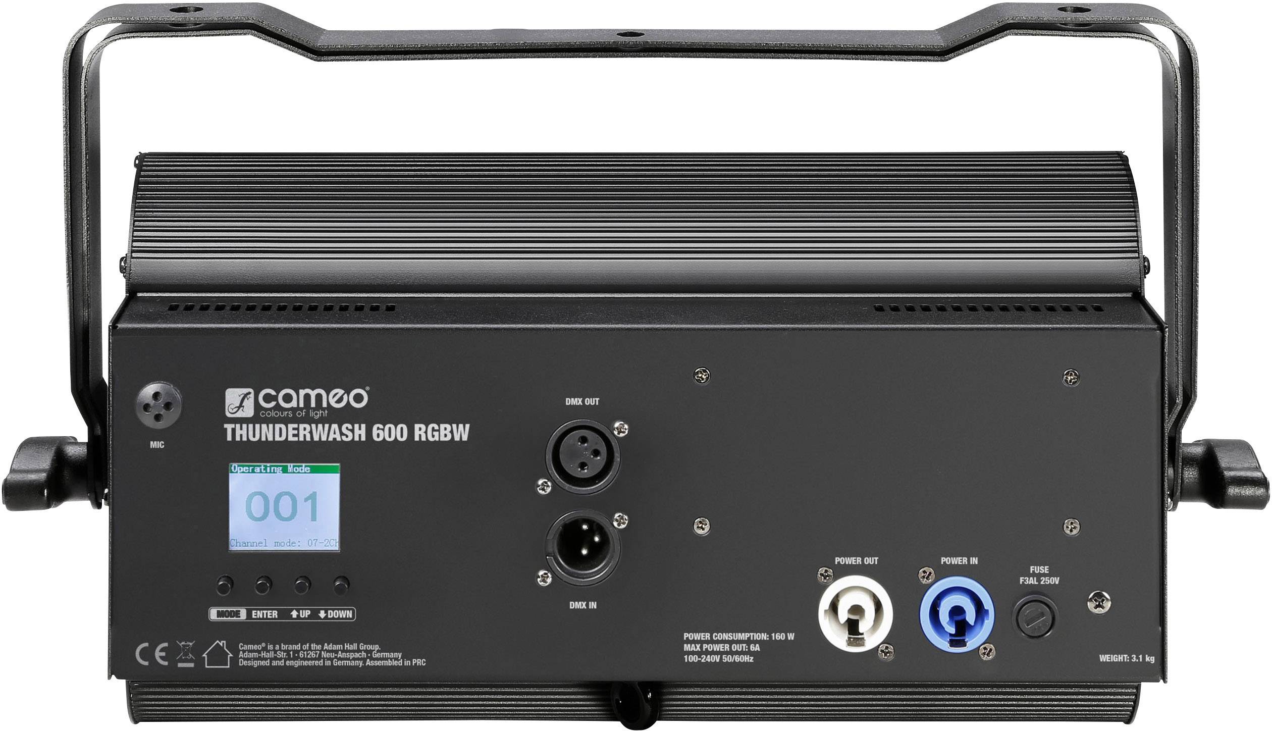 Cameo THUNDER WASH 600 RGBW Stroboskop Anzahl LEDs (Details):648 RGB