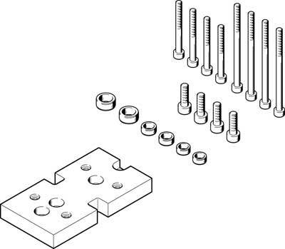 FESTO Adapterbausätze DHAA-G-H2-20-B8-35 564953 1St.