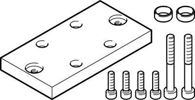 FESTO Adapterbausätze DHAA-D-E2-40-Q11-40 1706822 1St.