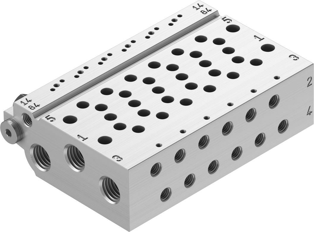 FESTO Anschlussleiste 566586 VABM-L1-10W-G18-6 -0.9 bis 10 bar