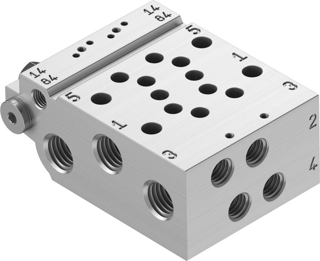 FESTO Anschlussleiste 566606 VABM-L1-10HW-G18-2 -0.9 bis 10 bar