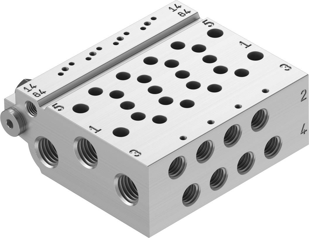 FESTO Anschlussleiste 566608 VABM-L1-10HW-G18-4 -0.9 bis 10 bar