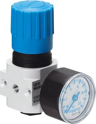 FESTO Druckregelventil 526261 LR-M5-D-7-MICRO Gehäusematerial Aluminium-Knetlegierung Dichtungsmaterial NBR 1St.