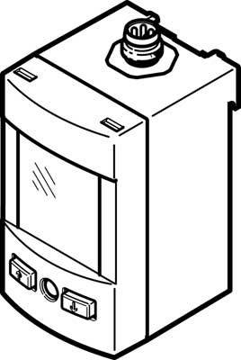 Ein Schaltgerät in rechteckiger Form mit sichtbaren Anschlüssen und Schaltern an der Vorderseite. Ideal zur Steuerung elektrischer Systeme.