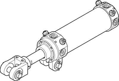 FESTO 549710 DWB-50-125-Y-AB Gelenkzylinder Hublänge: 125 mm 1 St.