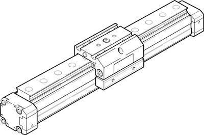 FESTO Linearantrieb 526650 DGPL-25-400-PPV-A-B-KF Hublänge: 400 mm 1 St.