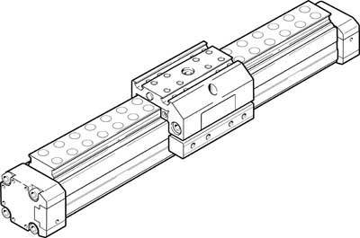 FESTO Linearantrieb 526658 DGPL-32-400-PPV-A-B-KF Hublänge: 400 mm 1 St.