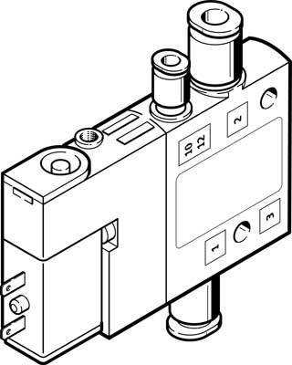 FESTO Magnetventil 196850 CPE10-M1BH-3GLS-QS-6 QS-6, M7 Nennweite (Details) 4 mm 1 St.