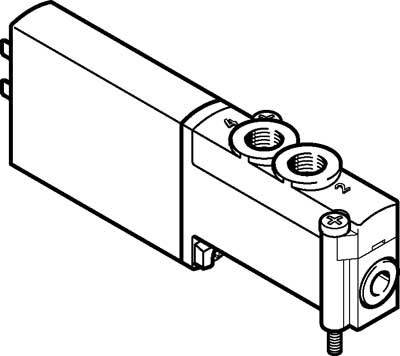 FESTO Magnetventil 525105 MHP2-MS1H-5/2-M5 Anschlussplatte, M5 Nennweite (Details) 2 mm 1 St.
