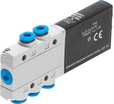 FESTO Magnetventil 525117 MHE2-MS1H-5/2-QS-4 QS-4 Nennweite (Details) 2 mm 1 St.