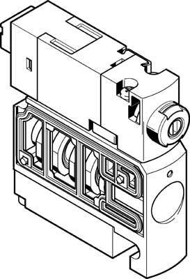 FESTO CPVSC1-M1LH-K-H-Q4C 547330 Magnetventil 3/2 geschlossen monostabil 1 St.