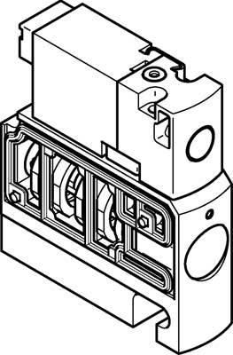 FESTO CPVSC1-M4H-N-H-Q4O 547361 Magnetventil 3/2 offen monostabil 1 St.