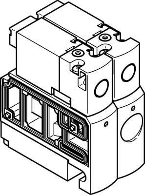 FESTO CPVSC1-M5H-J-H-M5 547383 Magnetventil 5/2 bistabil 1 St.