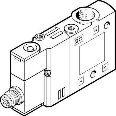 FESTO Magnetventil 550248 CPE14-M1CH-3GLS-1/8G 1/8 Nennweite (Details) 6mm 1St.