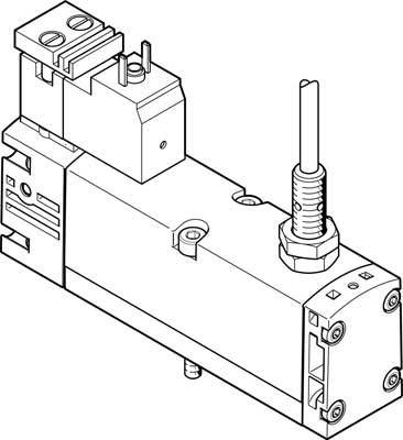 FESTO Magnetventil 560744 VSVA-B-M52-MZ-A1-1C1-ANC Anschlussplatte Nennweite (Details) 9mm 1St.