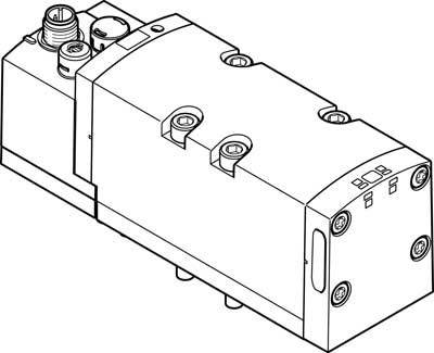 FESTO Magnetventil 566994 VSVA-B-M52-MD-D2-1R5L Anschlussplatte Nennweite (Details) 15 mm 1 St.