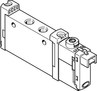 FESTO Magnetventil 578162 VUVG-L10-M52-MT-M5-1H2L-W1 M5 Nennweite (Details) 2.2 mm 1 St.
