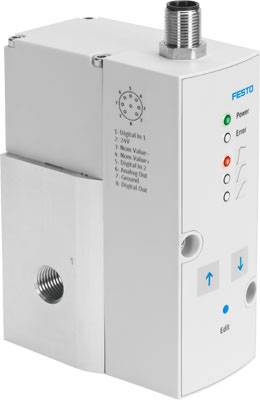 FESTO Proportional-Druckregelventil 571294 VPPM-8L-L-1-G14-0L6H-V1N-S1G 1/4 Nennweite (Details) 7mm Gehäusematerial