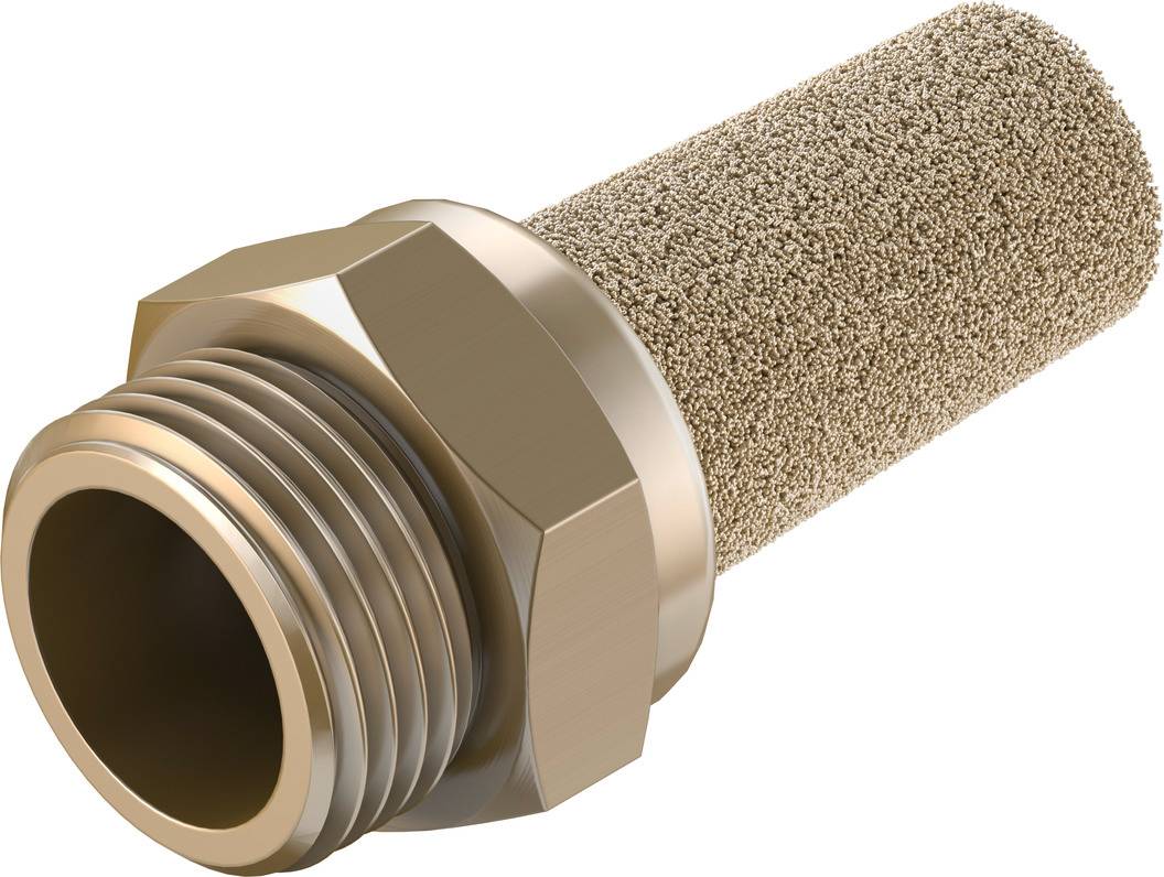 FESTO Schalldämpfer 1206991 AMTE-M-LH-N38 Außengewinde N38 10 bar Bronze 1 St.