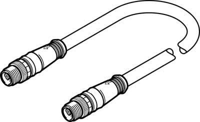 FESTO 564189 Sensor-/Aktor-Anschlussleitung 25.00 cm 1 St.