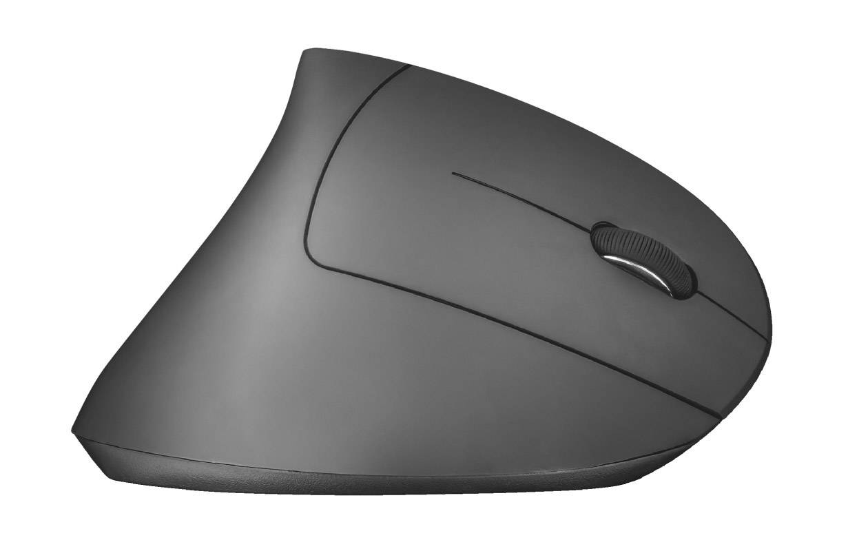 Trust Verto Ergonomische Maus Funk Optisch Grau 6 Tasten 1600 dpi Ergonomisch