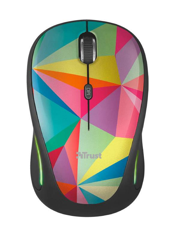 Trust Yvi FX Maus Funk Optisch Multi-Color 4 Tasten 1600 dpi