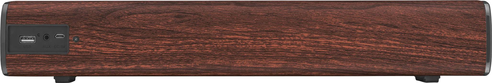 Trust Vigor 2.0 PC-Lautsprecher Bluetooth® 20W Schwarz, Holzdeck hellbraun