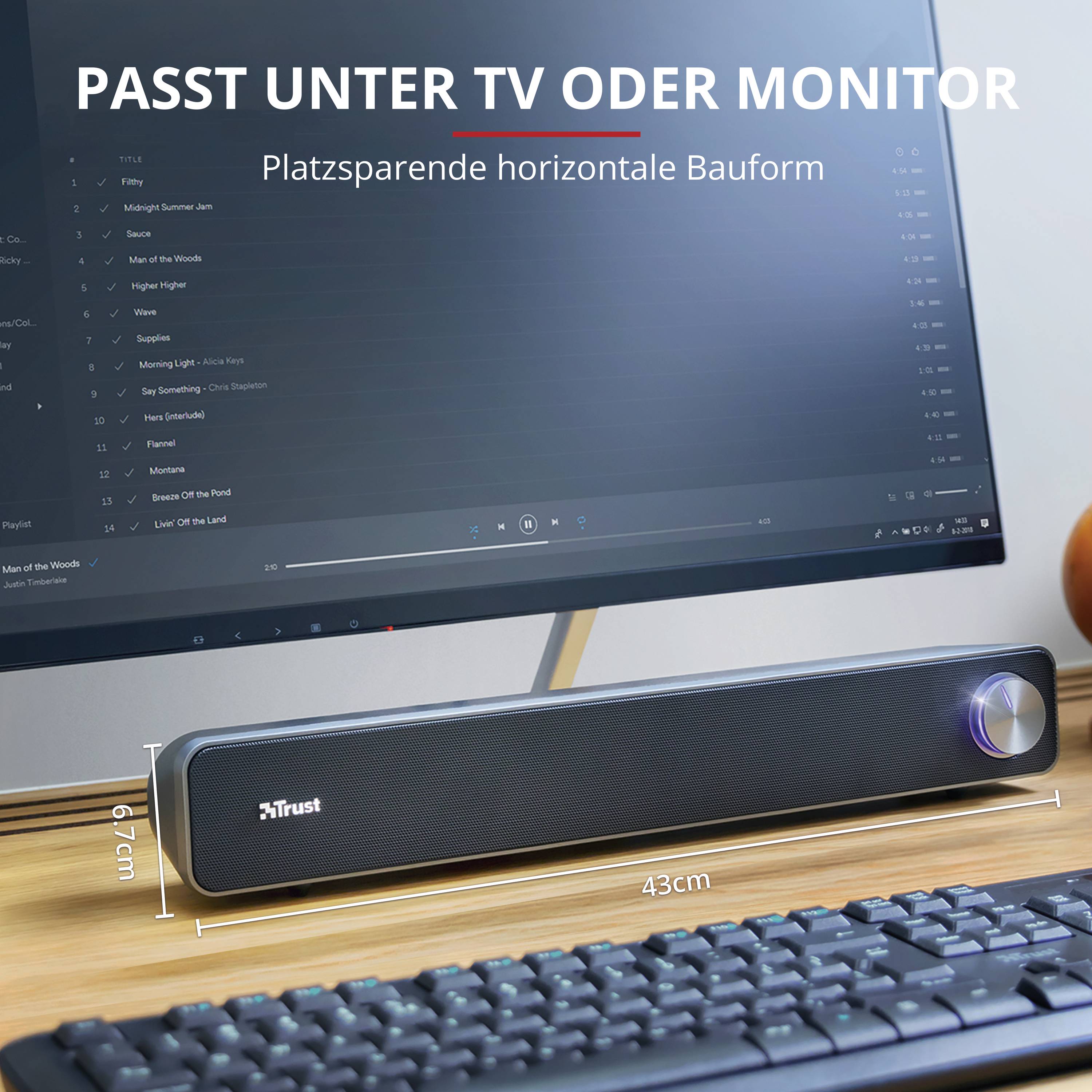 Trust Arys - Soundbar - für PC - 6 Watt