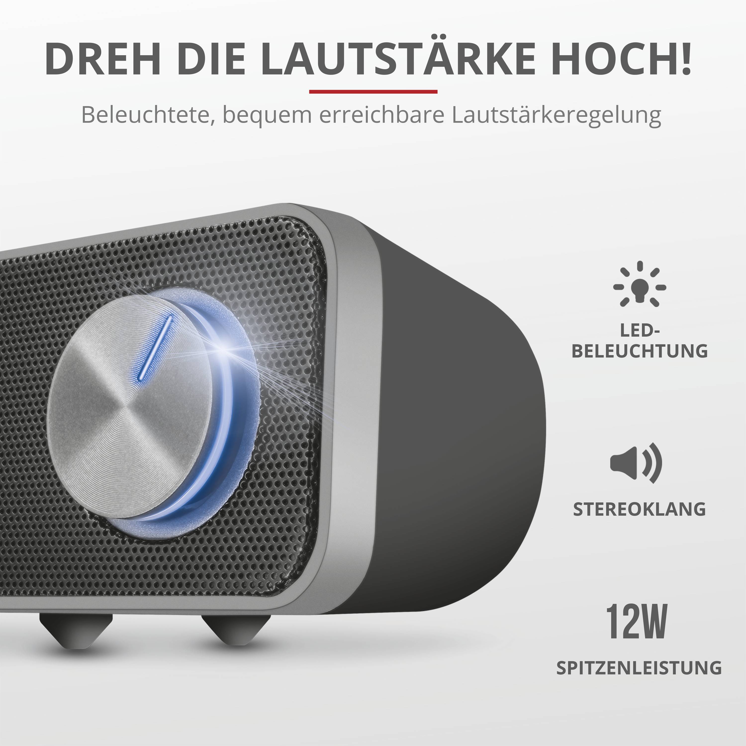 Trust Arys - Soundbar - für PC - 6 Watt