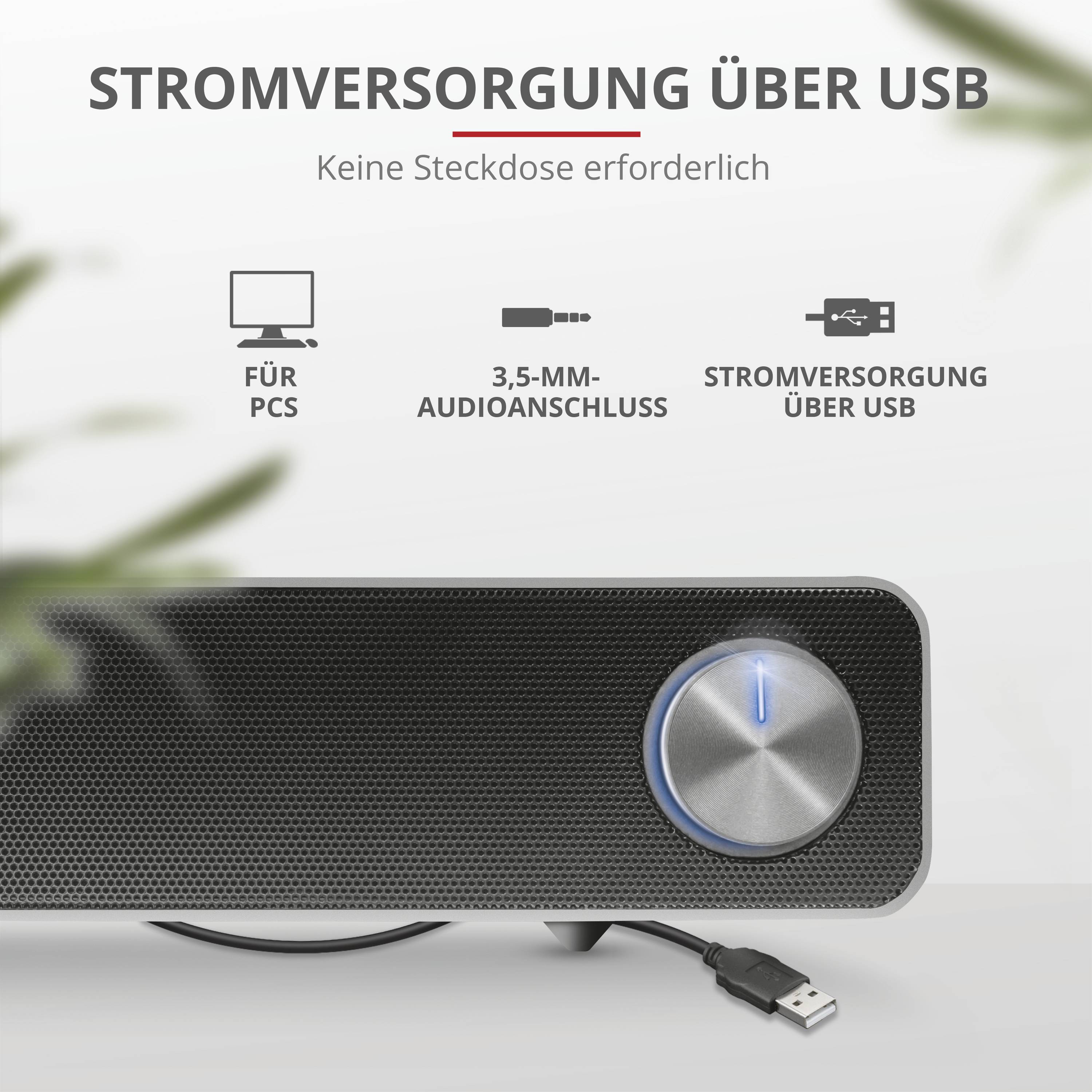 Trust Arys PC-Lautsprecher Kabelgebunden 12 W Schwarz