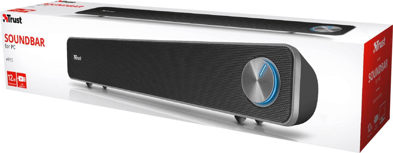 Trust Arys PC-Lautsprecher Kabelgebunden 12W Schwarz