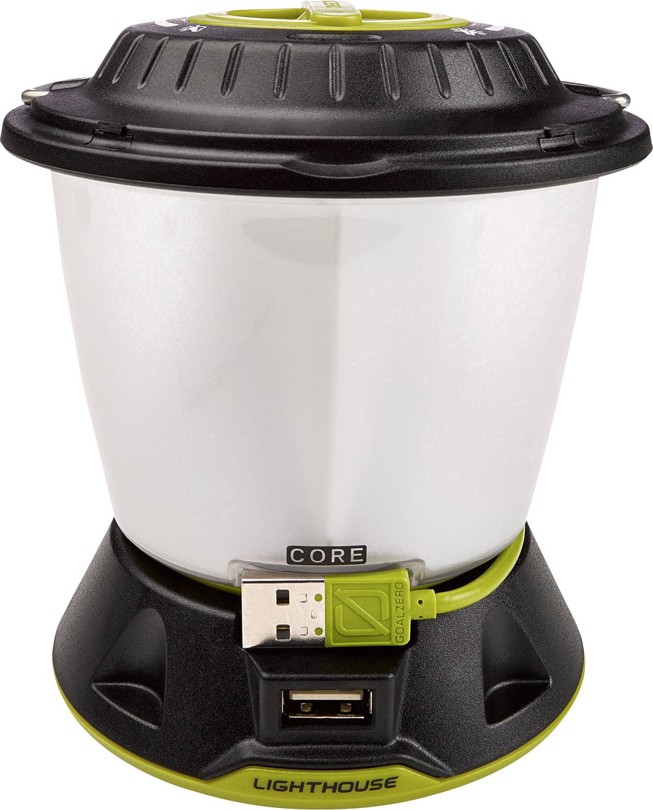 Goal Zero 32009 Lighthouse Core LED Camping-Laterne 430lm akkubetrieben 350g Schwarz, Gelb